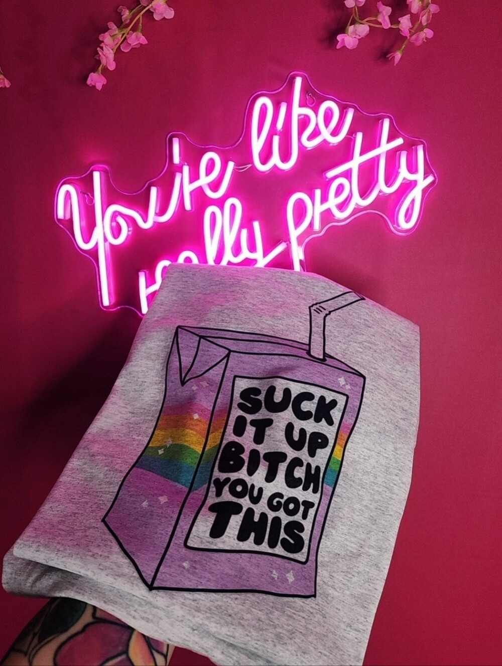 Funny Suck It Up Graphic Tee